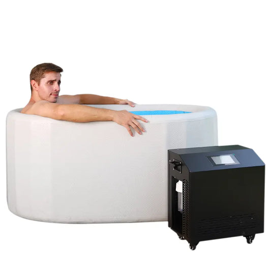 2HP Ice Bath Chiller Machine Ice Barrel Bath Ozone Disinfection Spa Sports Recovery